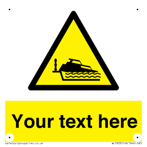 Custom warning grounding cruiser on lock cill